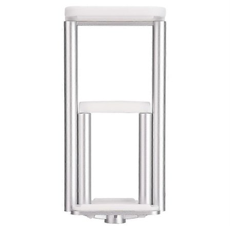 Universell 2 i 1 Kamerastativ Klämfäste Tripod Hållare Telefon Surfplatta Hållare Fäste Silver