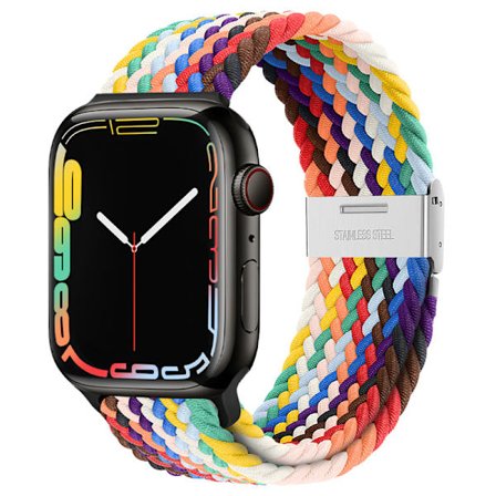 Lämplig för apple watch band Regnbågsfärg #38/40/41mm