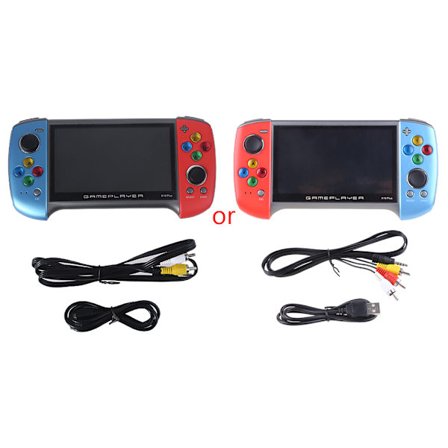 2020 Ny X19 Plus håndholdt spillkonsoll 5,1 tommer stor skjerm 1000 klassiske spill 360 graders dobbelvippe