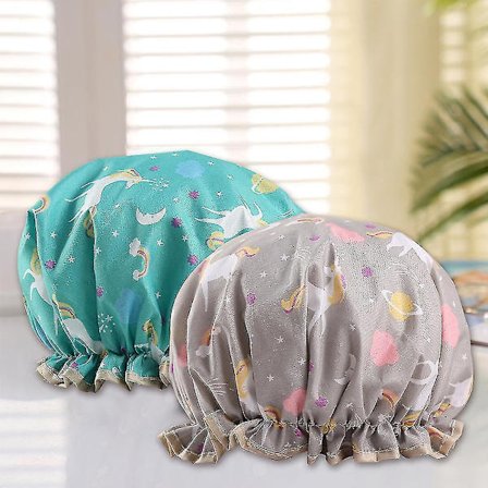 Genanvendelige brusehætter til kvinder, dobbelt lag, vandtætte