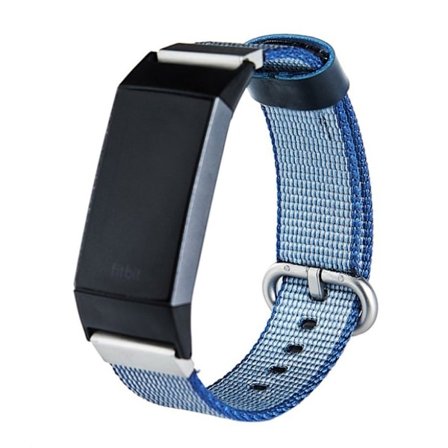 Fitbit Charge 3 Modernt klockband med spänne - Blå