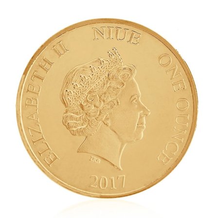 Kultaisen Elizabeth II -kuvion keräilymetallikolikko, muistokolikko, matkamuisto, taidekeräily