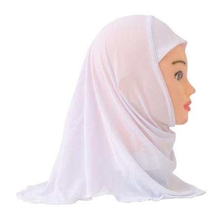 Muslimi Hijab Islamilainen Huivit Lapsille VALKOINEN white