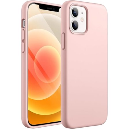 Kuminen iskunkestävä kotelo iPhone 12 / 12 Pro - vaaleanpunainen