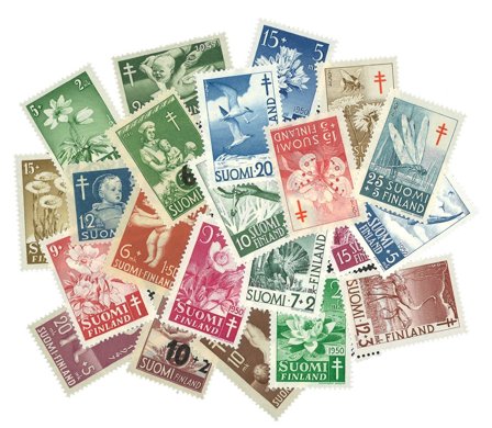 Finland 1947-1954 - Tuberkulose - 22 forskellige frimærker - Postfrisk
