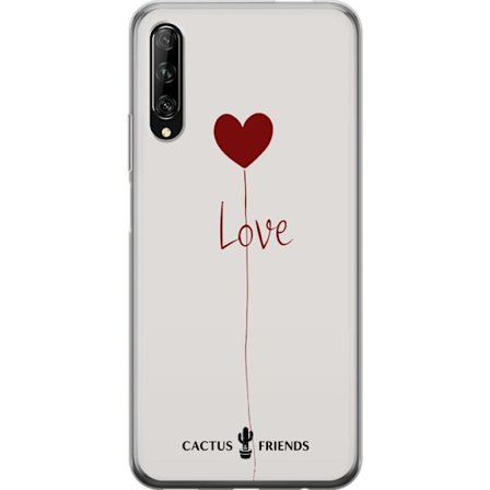 Yhteensopiva Puhelinkuori Huawei Huawei P smart Pro 2019 Cactus and Friends - Love Balloon Minimal