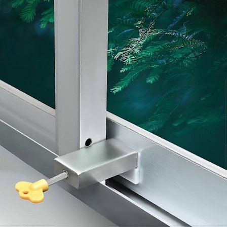 Set med 2 skjutreglage för justerbara skjutbara fönsterlås, skjutbart fönsterlås