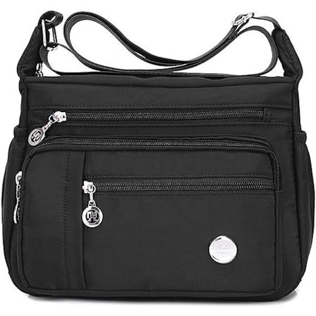 Dam axelväska rymlig väska med flera fickor dam crossbody väska mode tote topphandtag satchel