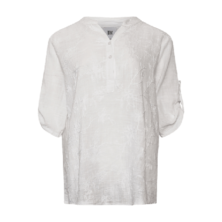 Tiffany Indy, Shirt - White Blusar Dam S/M
