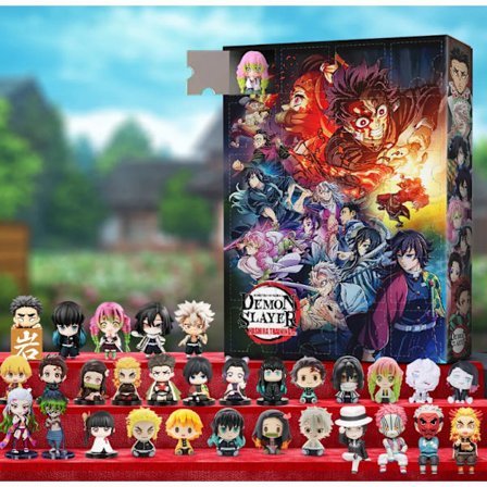 2025 Jule- og Adventskalender - Demon Slayer-tema Adventskalender Blind Box Overraskelsesgave