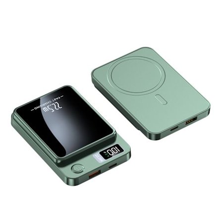 10000mAh Powerbank, Ultratynn Magnetisk Trådløs Lading, 22.5W Superrask Lading