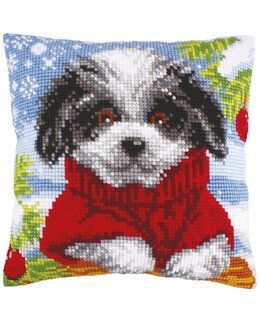Broderikit Pude Juleknus - Collection D'Art