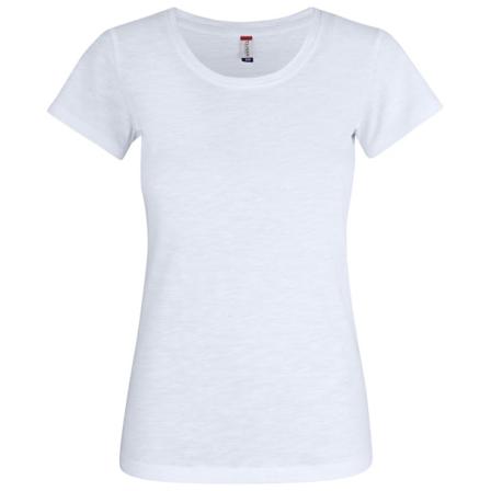 Clique Dam/dam Slub T-shirt M Vit