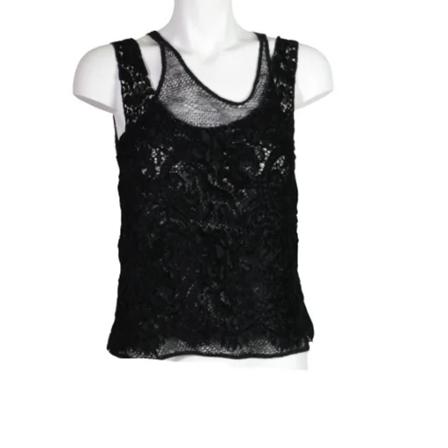 Chanel Vintage Pre-owned Blonder toppe Sort, Dame