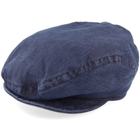 Mayser - Bleu flatcap Casquette - Softcap Outdoor Marine Flat Cap @ Hatstore