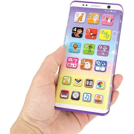 Smartphone Legetøj til Børn, Uddannelsesmæssigt Multifunktionelt Legetøj Smart Telefon med USB Port Touch Screen til Børn Børn Babyer