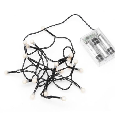 Konstsmide - Lysslynge batteri Ljusslinga Svart