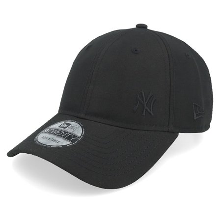 New Era - MLB Preto unconstructed Boné - New York Yankees Flawless 9TWENTY Black Dad Cap @ Hatstore