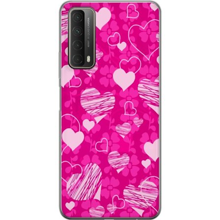 Kompatibelt Mobilskal till Huawei Huawei P smart 2021 PopHjärtMönster