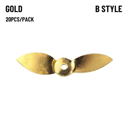 Fluepropel Spin Fishing Lure Blades GULD B STIL B STIL