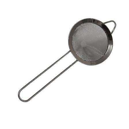 Fintmasket si til cocktails, kaffe og mel, lille konisk si, 1 stk., sort