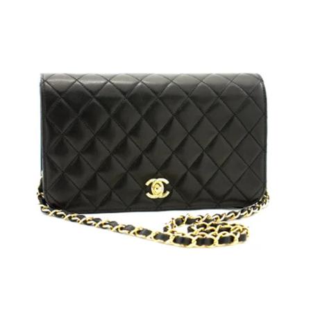 Chanel Vintage, Pre-owned Leather chanel-bags Zwart, Dames, Maat:ONE Size,leer