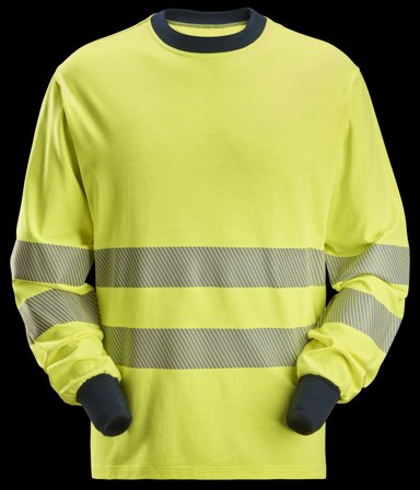 Snickers Workwear 2461-6695 T-shirt varsel, gul/marinblå XL, Kläder