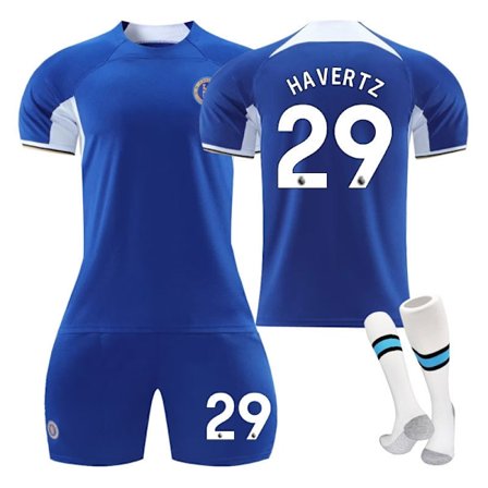 23-24 Chelsea hjem barn student trening drakt jersey sports lag uniform NO.29 HAVERTZ