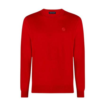 North Sails Round-neck Knitwear , Rood , Heren , Maat: 3XL Truien & Vesten