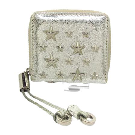 Jimmy Choo Pre-owned, Pre-owned Leather wallets Grijs, Dames, Maat:ONE Size