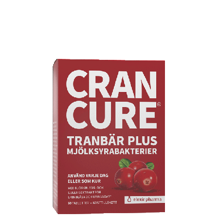 Elexir Pharma Cran Cure Tranbär + Mjölksyrabakterier 60 tabletter