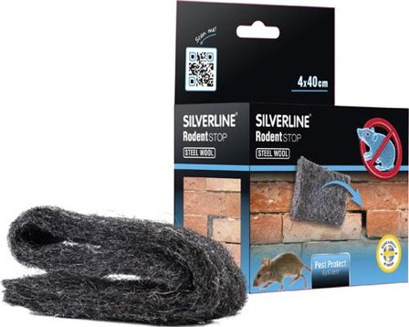 Silverline Rodentstop Stålull 4x400 mm, Dyr & stell