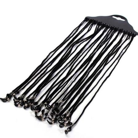 12-pack Senilsnöre/glasögonsnöre- Svart