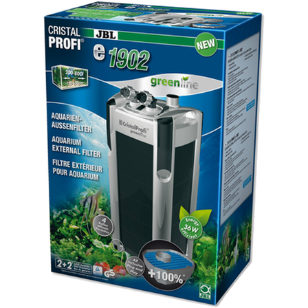 JBL - CristalProfi e1902 Greenline External Filter 1900L/h - Akvaristikk - Pumper & filtre for akvarium - Utvendig filter - ZOO.no