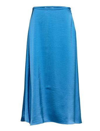 Andina Skirt 12956 Knälång Kjol Blå Samsøe Samsøe