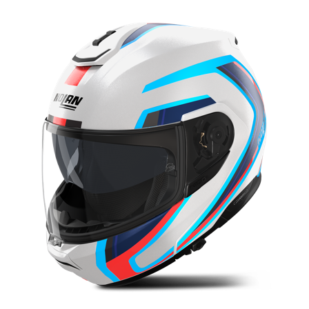 Nolan N100-6 Radiante Modular Helmet White/Blue/Red Metal S