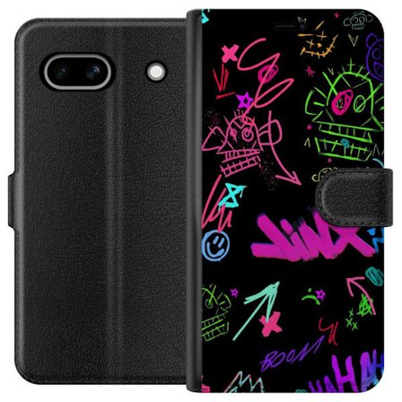 Kompatibelt Plånboksfodral till Google Google Pixel 7a Guldlejon