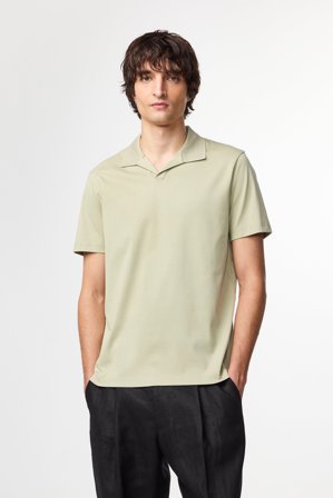 Paul 3525 Polo Herr Grön Ekologisk Bomull
