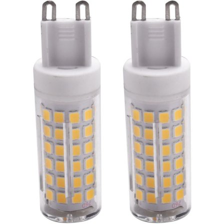 10W G9 100W LED Keramiske Majspærer, Ingen Flimmer, Bred Lysspredning, 2 Stk. Naturlig Hvid