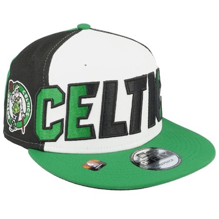 New Era - NBA White snapback Czapka Z Daszkiem - Boston Celtics 9FIFTY NBA 23 Back Half White/Black/Green Snapback @ Hatstore