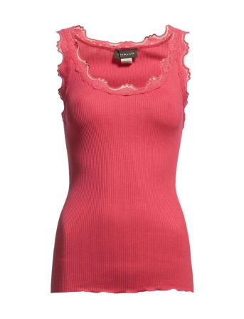 Rwbabette Sl U-Neck Long Lace Top Pink Rosemunde