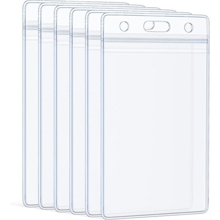 20 stk. Vertikal ID-kort mærkeholder Vandtæt gennemsigtig kortetui