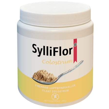 SylliFlor Colostrum 200 g, Helse & Madvarer, Ingredienser, Loppefrøskaller