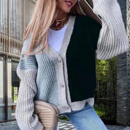 Dam Långärmad Koftatröja Med Öppen Front Ytterkläder