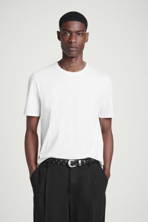 COS Men's 3-Pack Cotton Crew-Neck T-Shirts in White
