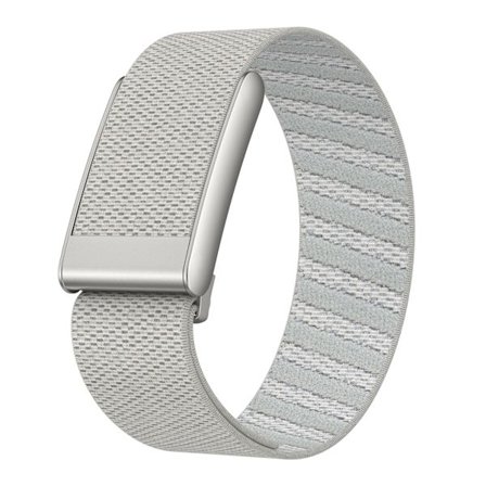 Sopii Whoop Watch -rannekkeelle joustava urheilullinen kashmir-polyesteri nylon spandex ja sinkkiseosranneke Silver