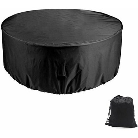 Cover för runt bord 4 stolar Cover Uteplats Trädgårdsterrass Möbel 185 x 110 cm