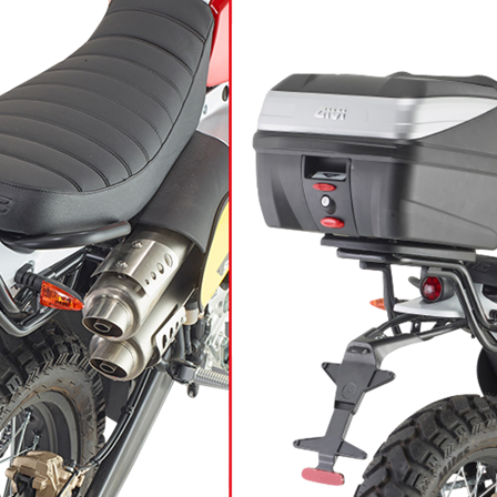 Gepäckträger Hinten Givi MONOLOCK Topboxen - Fantic Caballero Scrambler 500 2018-2023