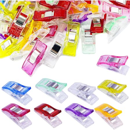 Syklips til stof, quiltklips, wonderklips, stofklips, plastik quiltklips til syning, håndarbejde, ophængning af genstande