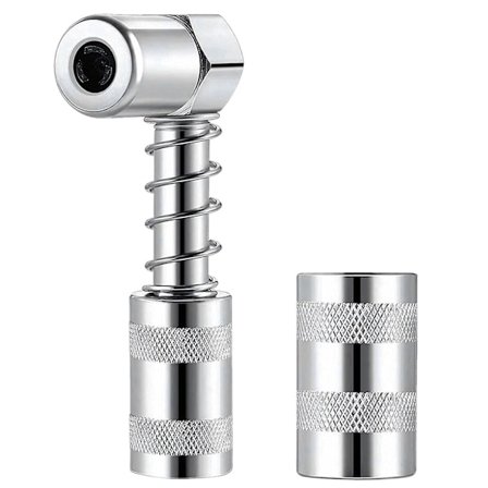 Adapter til smørepistol - Tilbehør 90 graders smørepistol adapter med muffe 3 kæber vinkel G